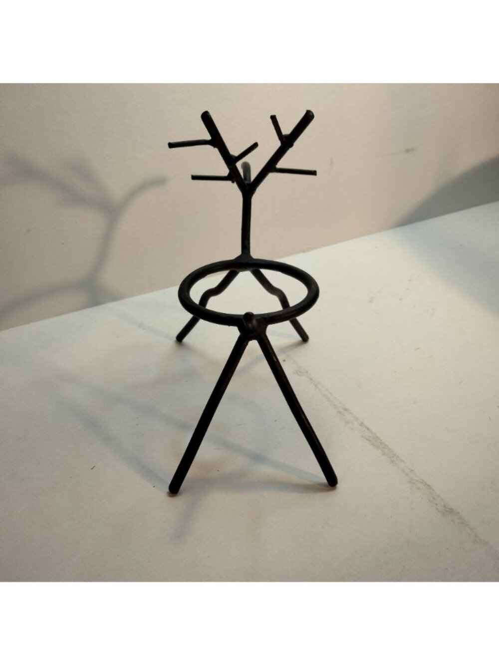 Rustic Reindeer Metal Votive Candle Holder Planter Brown - Picture 4 of 7